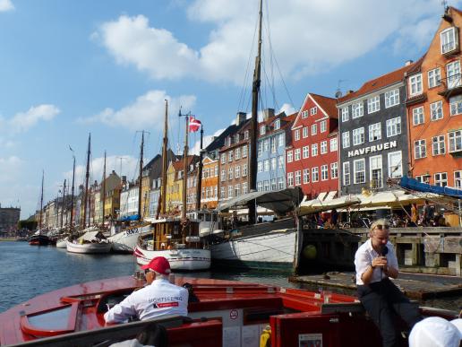 Stadt Kopenhagen mit Hafen